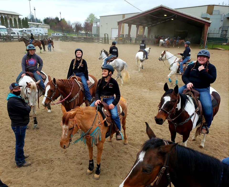 The Battle Ground Equestrian Team participated in three meets this season, all of which were held in Elma. Four athletes moved forward to the state championship.